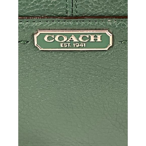 Coach Park Pebbled Leather Hobo Shoulder Crossbody Bag Pine Green F23293 - Picture 2 of 16